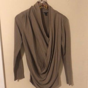 Ann Taylor Faux Wrap Shirt